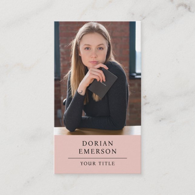 Tarjeta de consultor profesional fotográfico moder (Anverso)