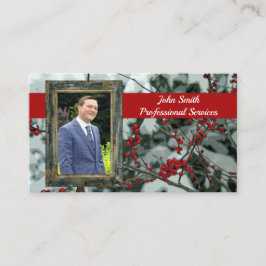 Tarjeta de contacto estacional Red Winries Berries