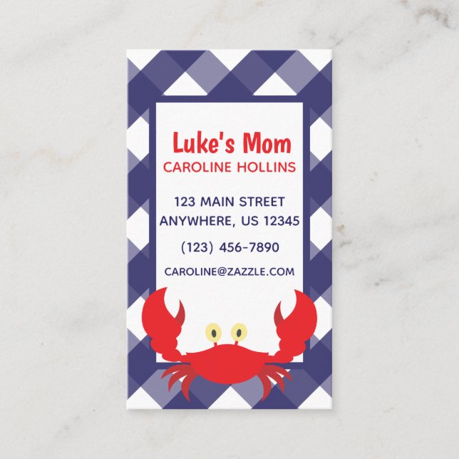 Tarjeta de contacto o de negocios personalizada de (Anverso)