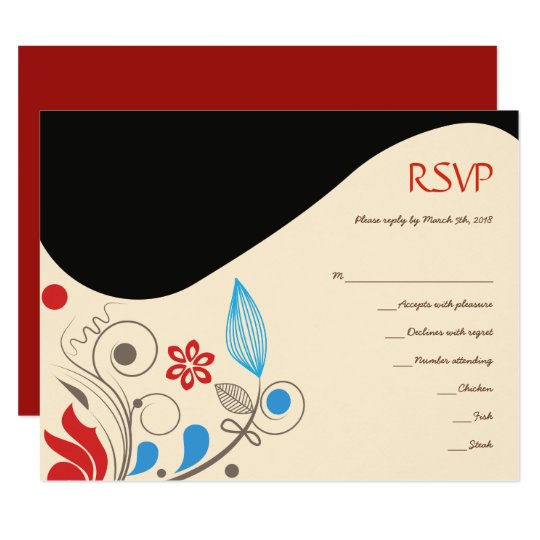 Tarjeta de contestación de la invitación de