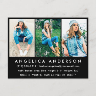 Tarjeta de control postal de la tarjeta de comp de