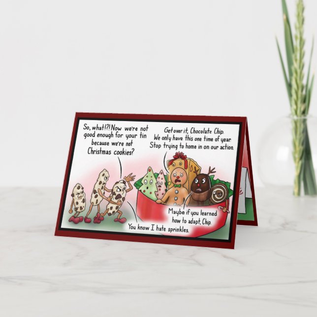 Tarjeta de cookie de navidades (Anverso)