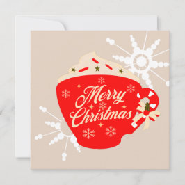 Tarjeta de copo de nieve bronceado de chocolate ca