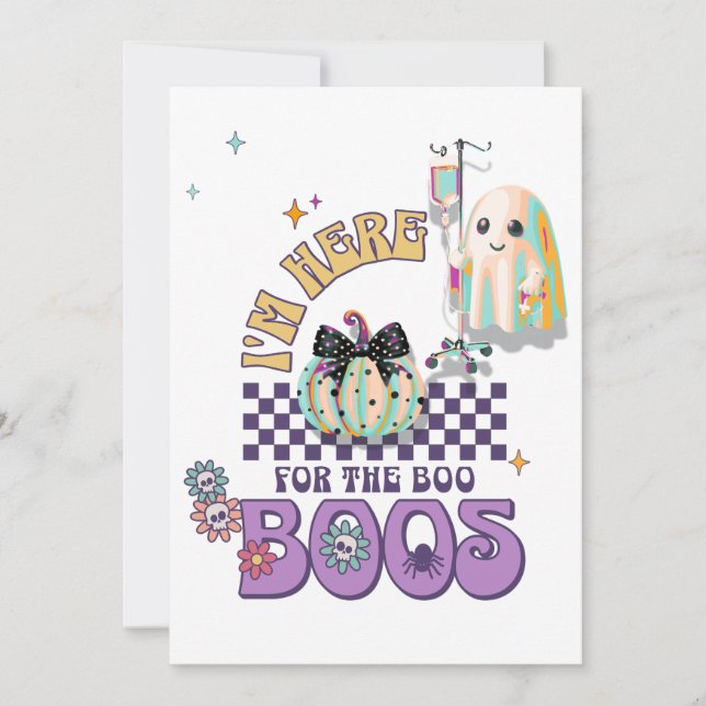 tarjeta de coqueta de calabaza de citas fantasma (Anverso)