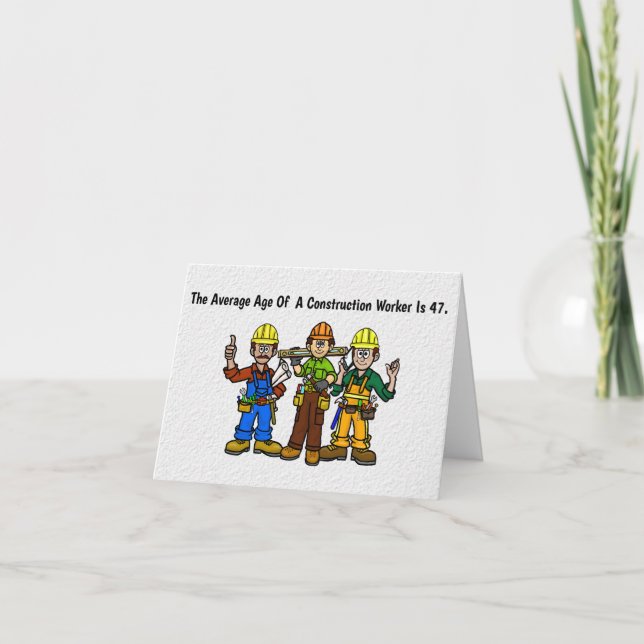 Tarjeta de coqueteo para trabajador de construcció (Anverso)