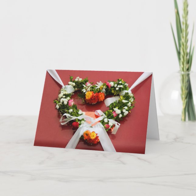 Tarjeta de coraje de flor (Anverso)