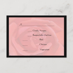Tarjeta de Coral Rosa Rsvp
