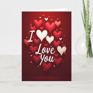 Tarjeta de corazón 3D 'Te Amo'