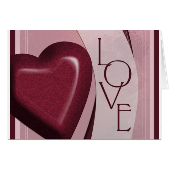 tarjeta de corazón de amor (Anverso (Horizontal))