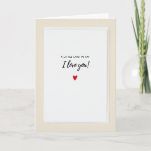 Tarjeta de corazón de amor blanco mate