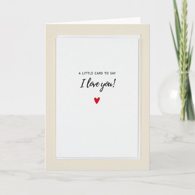 Tarjeta de corazón de amor blanco mate (Anverso)