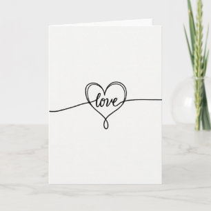 Tarjeta de Corazón de Amor Infinito