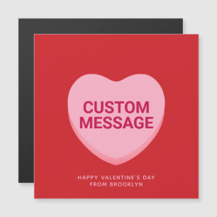 Tarjeta de corazón de conversación de personalizad