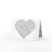 Tarjeta de Corazón de Flor: Personalizada para Col