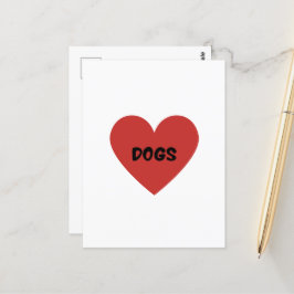 Tarjeta de Corazón de Perros