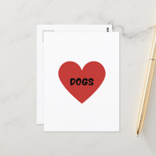 Tarjeta de Corazón de Perros