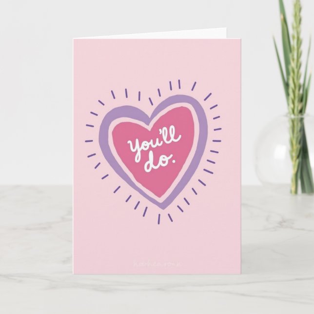 Tarjeta de Corazón Divertida (Anverso)