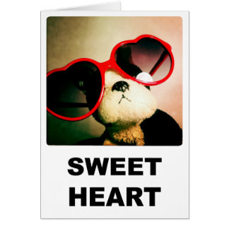 Tarjeta de corazón dulce