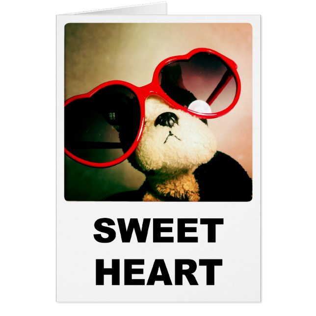 Tarjeta de corazón dulce (Frente)
