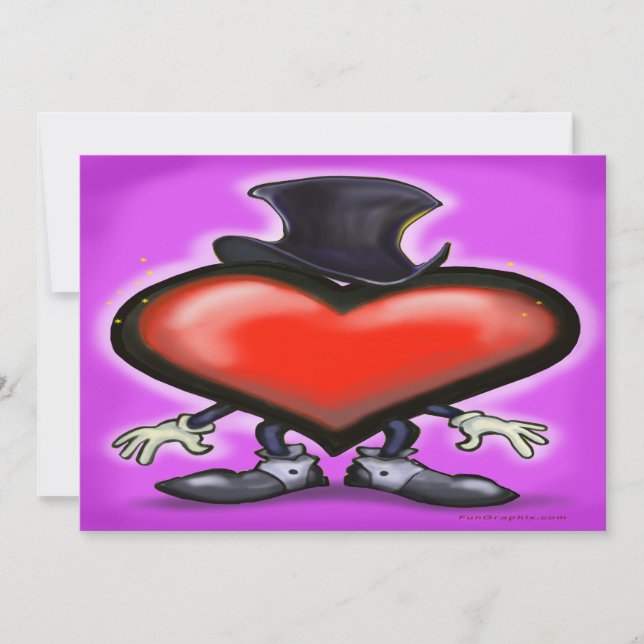 Tarjeta de Corazón Elegante (Anverso)