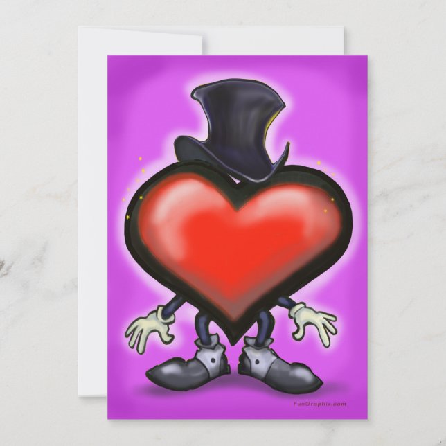 Tarjeta de Corazón Elegante (Anverso)