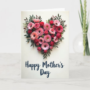 Tarjeta de Corazón Floral Devoto