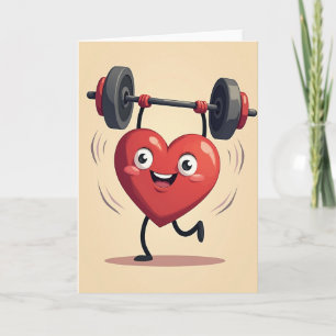 Tarjeta de Corazón Fuerte y Alegre