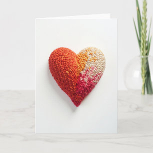 Tarjeta de corazón Ombre minimalista