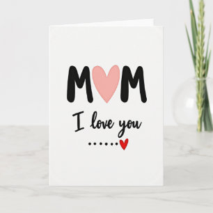 Tarjeta de Corazón para Mamá Te Quiero