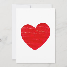 Tarjeta de corazón rojo