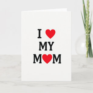 Tarjeta de Corazón Rojo Simple Amor