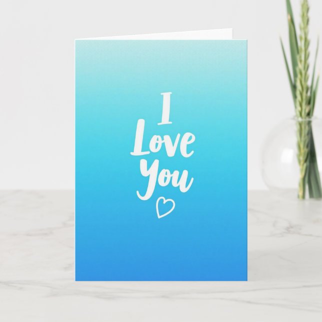 Tarjeta de Corazón Simple 'Te Amo' (Anverso)