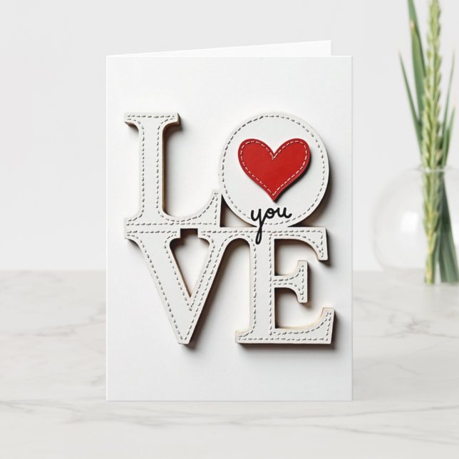 Tarjeta de Corazón Te Amo (Anverso)