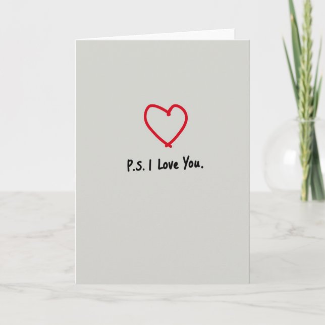 Tarjeta de Corazón Te Amo (Anverso)