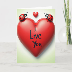 Tarjeta de Corazón Te Amo Mariquita