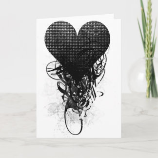 Tarjeta de corazón techno