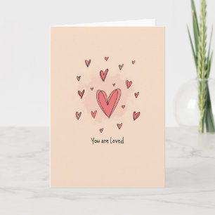 Tarjeta de Corazones Amados