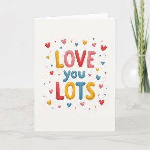 Tarjeta de Corazones Burbujeantes Te Amo Mucho