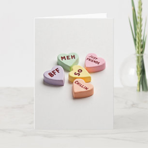 Tarjeta de Corazones de Conversación Sarcásticos