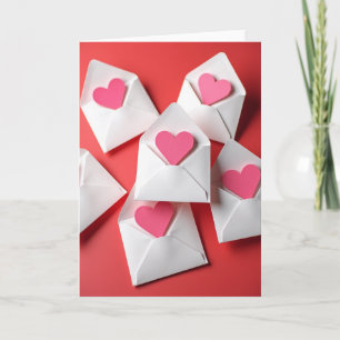 Tarjeta de Corazones de Sobre Sentimental