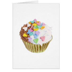 Tarjeta de Corazones de Torta