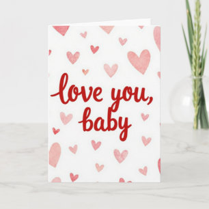 Tarjeta de Corazones Dulces Te Amo Bebé