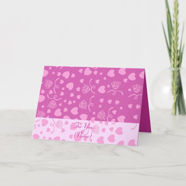 Tarjeta de Corazones Encantadoras (Anverso)