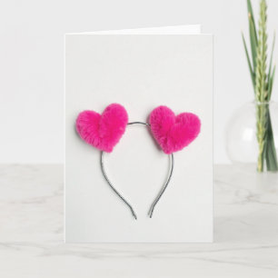 Tarjeta de Corazones Esponjosos de San Valentín