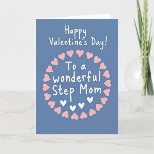 Tarjeta de corazones para madrastra en San Valentí
