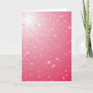 Tarjeta de Corazones Rosados Brillantes