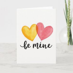 Tarjeta de corazones Sé Mía San Valentín