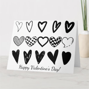 TARJETA DE CORAZONES SURTIDOS