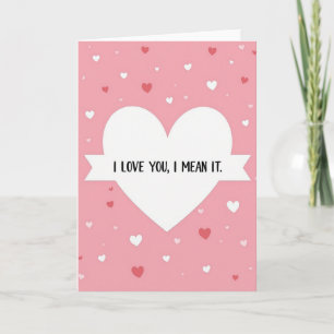 Tarjeta de Corazones Te Amo