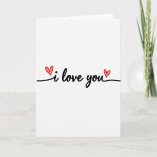 Tarjeta de Corazones Te Amo